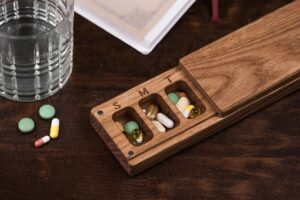 Sustainable Wooden Pill Boxes